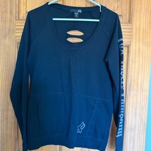 Fox Racing Black Women's long sleeves top with cut out on back
